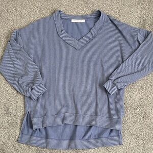 Altar’d State Ribbed V-Neck Sweater, Size Small
